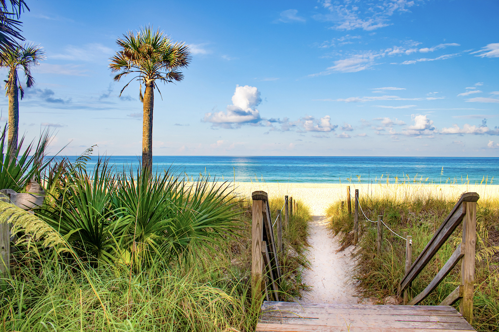panama city beach coastline